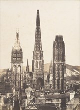 Vue générale de la Cathédrale de Rouen, 1852-54.