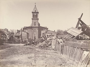 The Floods of 1856, Church of Saint-Pothin, Lyon, June 1856.