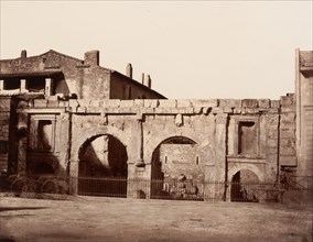 Nimes, Porte d'Auguste, ca. 1864.
