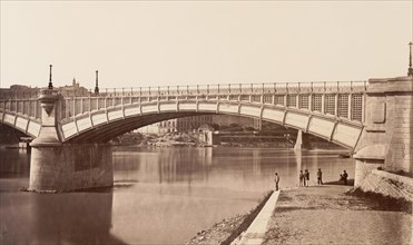 Lyon, Viaduc du Rhône, ca. 1861.