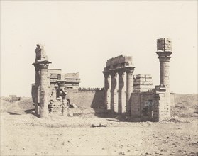Erment (Hermonthis), Vue Générale des Ruines -Temple et Mammisi, 1851-52, printed 1853-54.