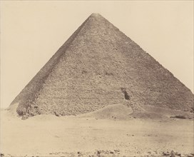Djizeh (Nécropole de Memphis), Pyramide de Chéops (Grande Pyramide), 1851-52, printed 1853-54.
