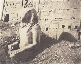Karnak (Thèbes), Troisième Pylône - Colosse de Spath Calcaire, en D, 1851-52, printed 1853-54.