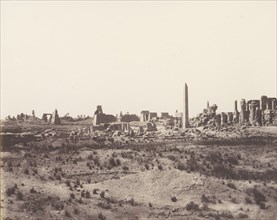 Karnak (Thèbes), Vue Générale des Ruines Prise du Nord-Est, en V, 1851-52, printed 1853-54.
