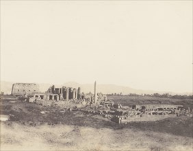 Karnak (Thèbes), Vue Générale des Ruines Prise du Sud-Est, en T, 1851-52, printed 1853-54.