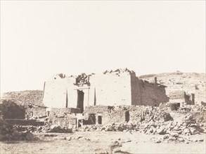 Kalabcheh (Talmis), Ruines du temple - Façade et Mur d'Enceinte, 1851-52, printed 1853-54.