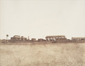 Louksor (Thèbes), Vue Générale des Ruines, 1851-52.