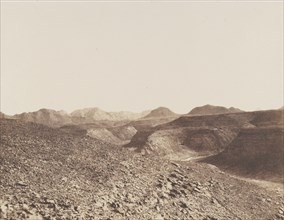 Nubie, Environs d'Ibrim, Chaine Arabique - Vue d'un Ravin, 1851-52.