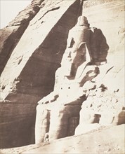 Abou Sembil, Grand Spéos - Statues Colossales, Vues de Trois-Quarts, 1851-52, printed 1853-54.