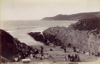 Morte Point from Barricane Bay, 1870s.