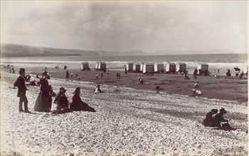 Pensarn Beach, 1870s.