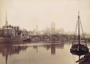 Worcester. From the Severn, 1870s.