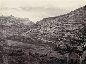 Mount Moriah, Jerusalem, from the Well of En Rogel, ca. 1857.