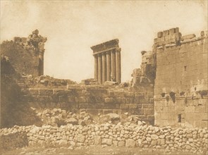 Vue générale des ruines de Baâlbek, prise à l'Est, September 1850.