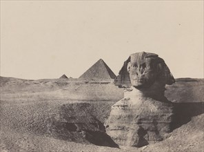 égypte Moyenne, Le Sphinx, December 1849, printed 1852.