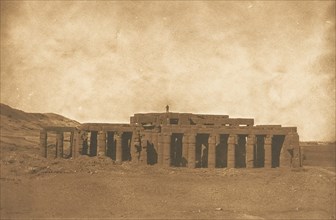 Vue générale des Ruines du Rhamesseum, à Thèbes (Tombeau d'Osymandian), 1849-50.