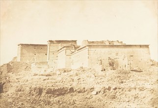 Ensemble du Temple d'Isis à Philae - Vue prise au Nord, April 1850.
