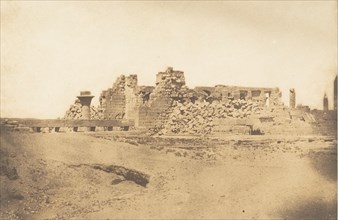 Ruines de la Salle Hypostyle du Palais de Karnac - Vue prise du Sud-Ouest, 1849-50.
