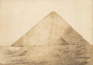Vue de la grande pyramide (Chéops) prise à l'angle S.E., December 1849.