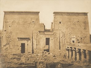 Dromos et Pylones du grand Temple d'Isis, à Philae, April 13, 1850.
