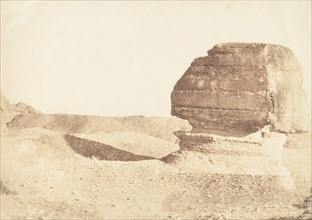 Profile du grande Sphinx, pris du Sud, December 1849.