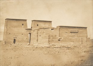 Vue générale du Temple de Dakkeh (Pselcis), prise au Nord, April 5, 1850.