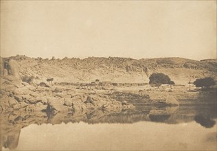 Vue prise au Nord de Philae - Village de Kounoço, 1849-50.