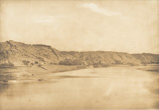 Vue prise au Sud-Est de Philae - Village d'El-Bâb, 1849-50.