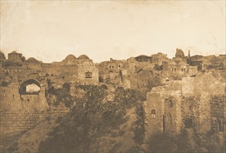 Vue de la Piscine Probatique et d'un quartier de Jérusalem, August 1850.