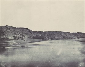 Nubie. Rive Orientale du Nil (Village de Bab). Vue prise au sud de Philoe, 1850.