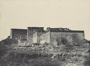 Nubie. Grand Temple d'Isis, A Philoe. Vue générale prise du nord, 1850.