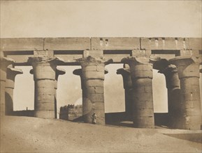 Louqsor, grande colonnade du palais, 1849-51.
