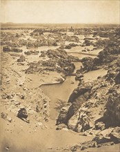 Vue cavalière de la seconde cataracte, prise du haut de Djebel-Aboucir, March 24, 1850.