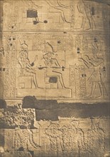 Bas-relief pris sur la muraille occidentale du grand Temple d'Isis, à Philae, April 1850.