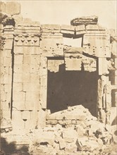 Porte du Temple de Jupiter, à Baalbek (Héliopolis), September 1850.