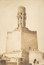 Minaret occidental de la Mosqée du Khalif Hakem, au Kaire, January 9, 1850.