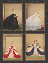 [Variations on the "Elvira" Dress], 1861-67.