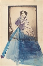 [La Comtesse in Lace Shawl], 1860s.