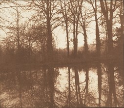 [Winter Trees, Reflected in a Pond], 1841-42.