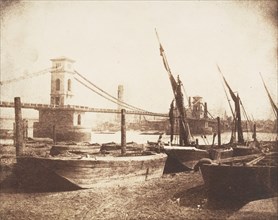 [Hungerford Suspension Bridge], ca. 1845.