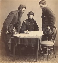 Planning the Capture of Booth, 1865.