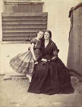 Mrs. Greenhow and Daughter, Imprisoned in the Old Capitol, Washington, 1862.