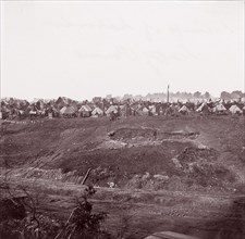 Camp of Laborers, City Point, 1861-65. Formerly attributed to Mathew B. Brady.