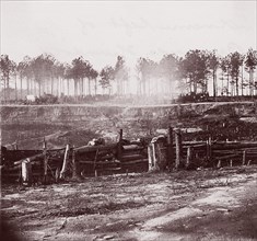 Extreme Left of Bermuda Hundred Lines, 1861-65. Formerly attributed to Mathew B. Brady.