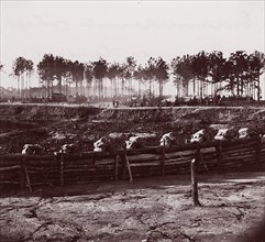 Entrenchments on left of Bermuda Hundred Lines, 1861-65. Formerly attributed to Mathew B. Brady.