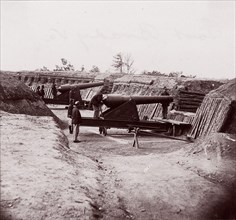 Fort Brady, James River, 1864. Formerly attributed to Mathew B. Brady.