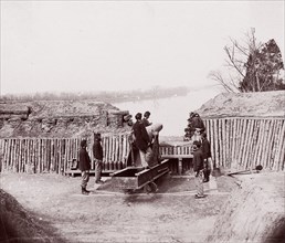 Cox's Landing, James River, 1864. Formerly attributed to Mathew B. Brady.