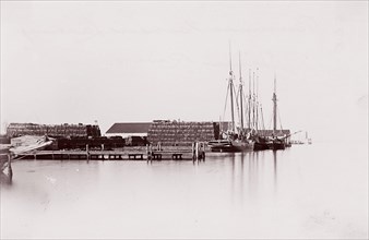 Bermuda Hundred Landing, James River, 1864. Formerly attributed to Mathew B. Brady.