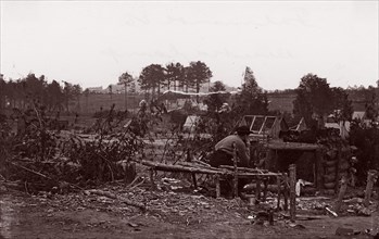 Falmouth, Virginia. Abandoned Camp, 1862. Formerly attributed to Mathew B. Brady.