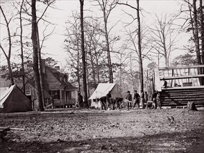 General Butler's Headquarters, Chapin's Farm, Virginia, 1861-65. Formerly attributed to Mathew B. Brady.